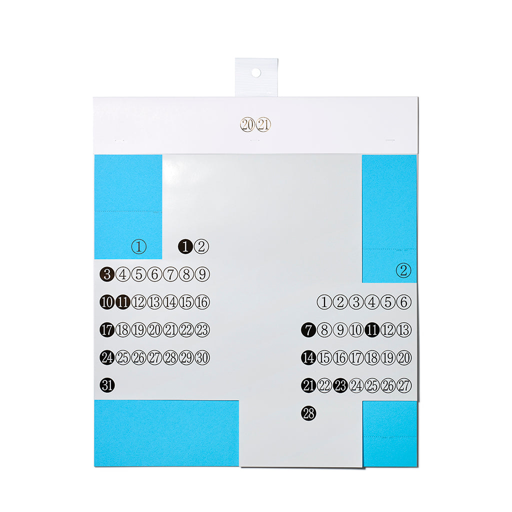 艶・マット・ざらつき。異なる”質感”を重ねたカレンダー「⑳㉑