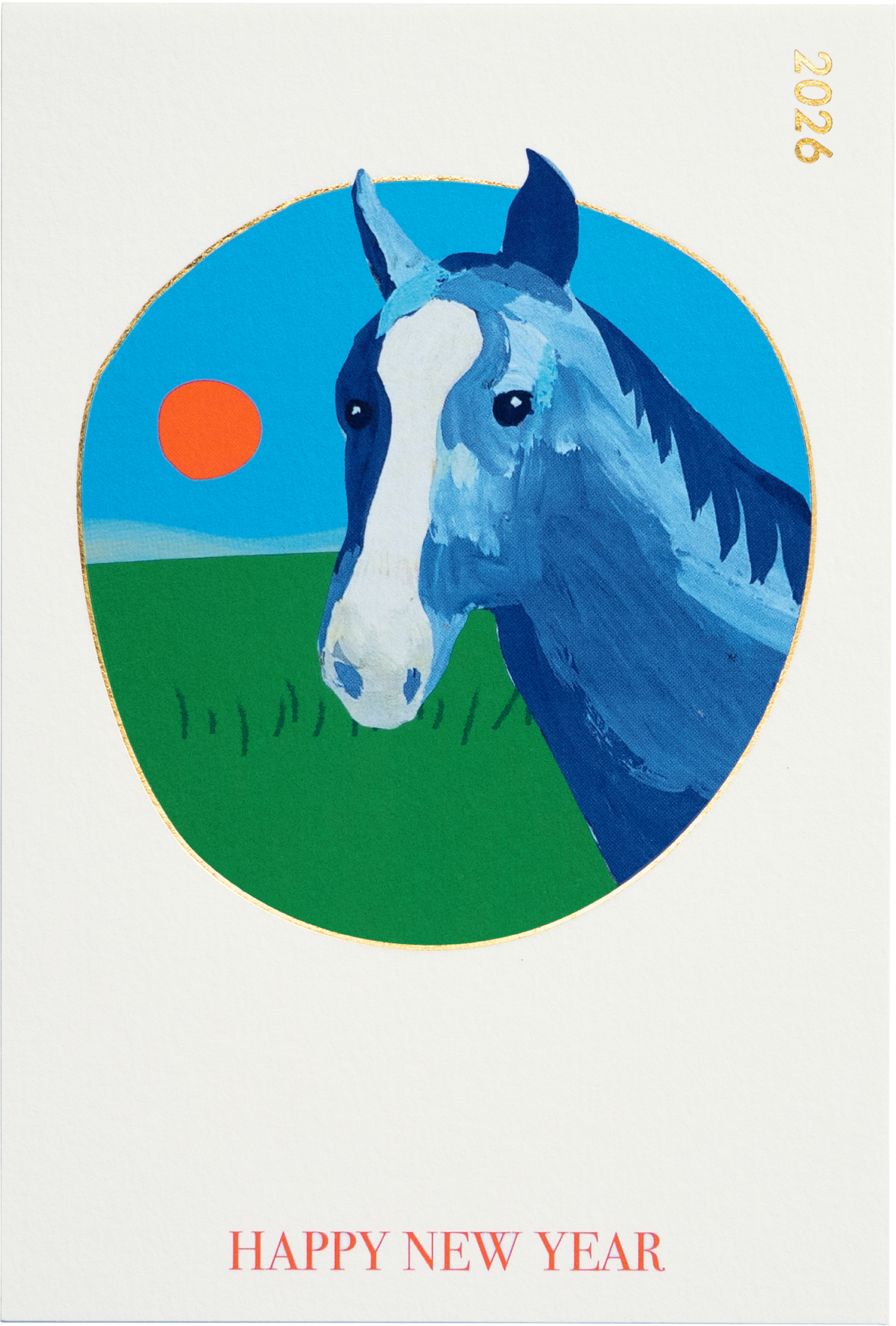 2026私製年賀状 GOOD LUCK! 3頭の競走 | D-BROS