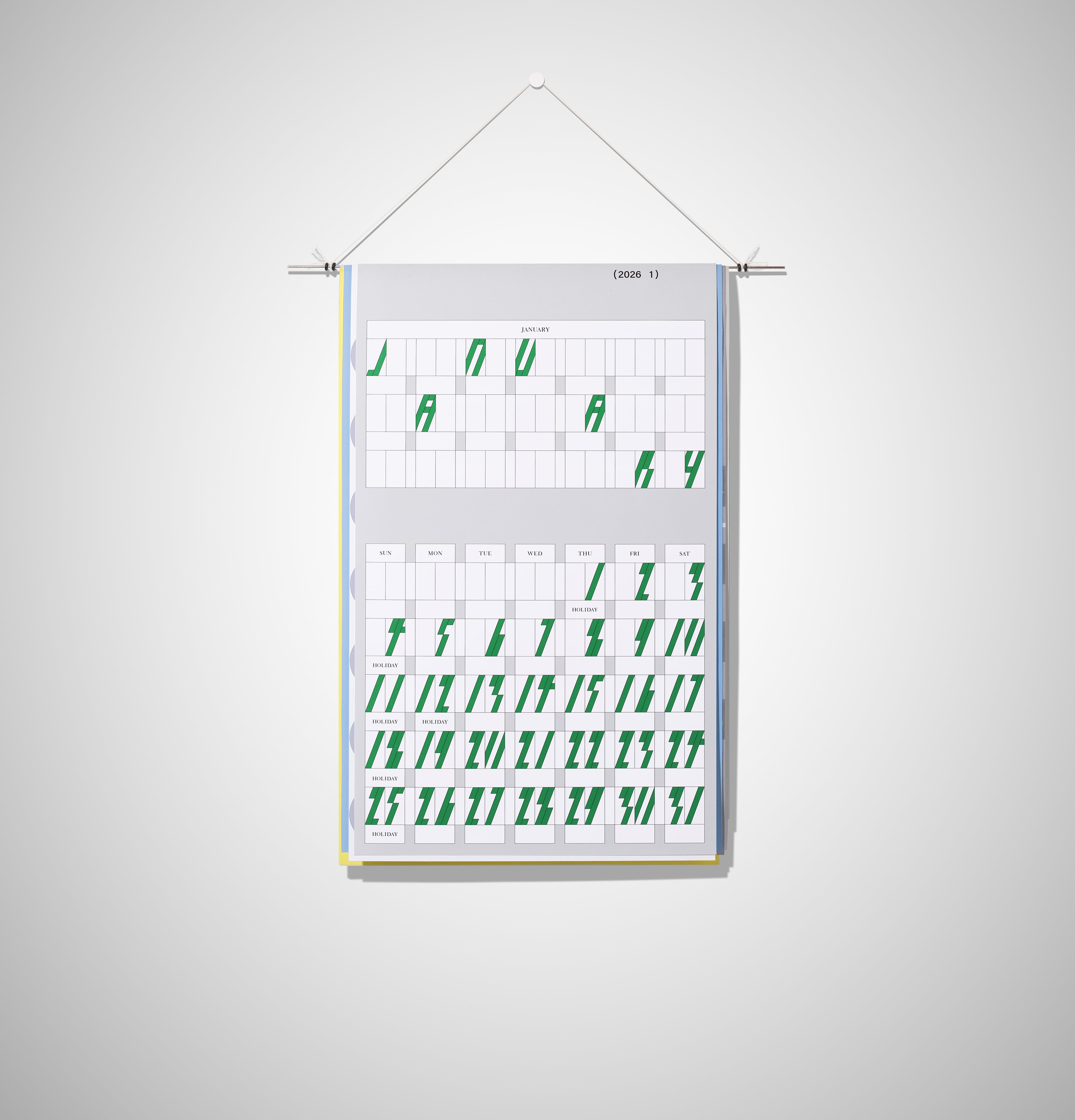 HIROZ カレンダー Hobonichi 2026 Graph Notebook - Hiroko Kubota: Another night