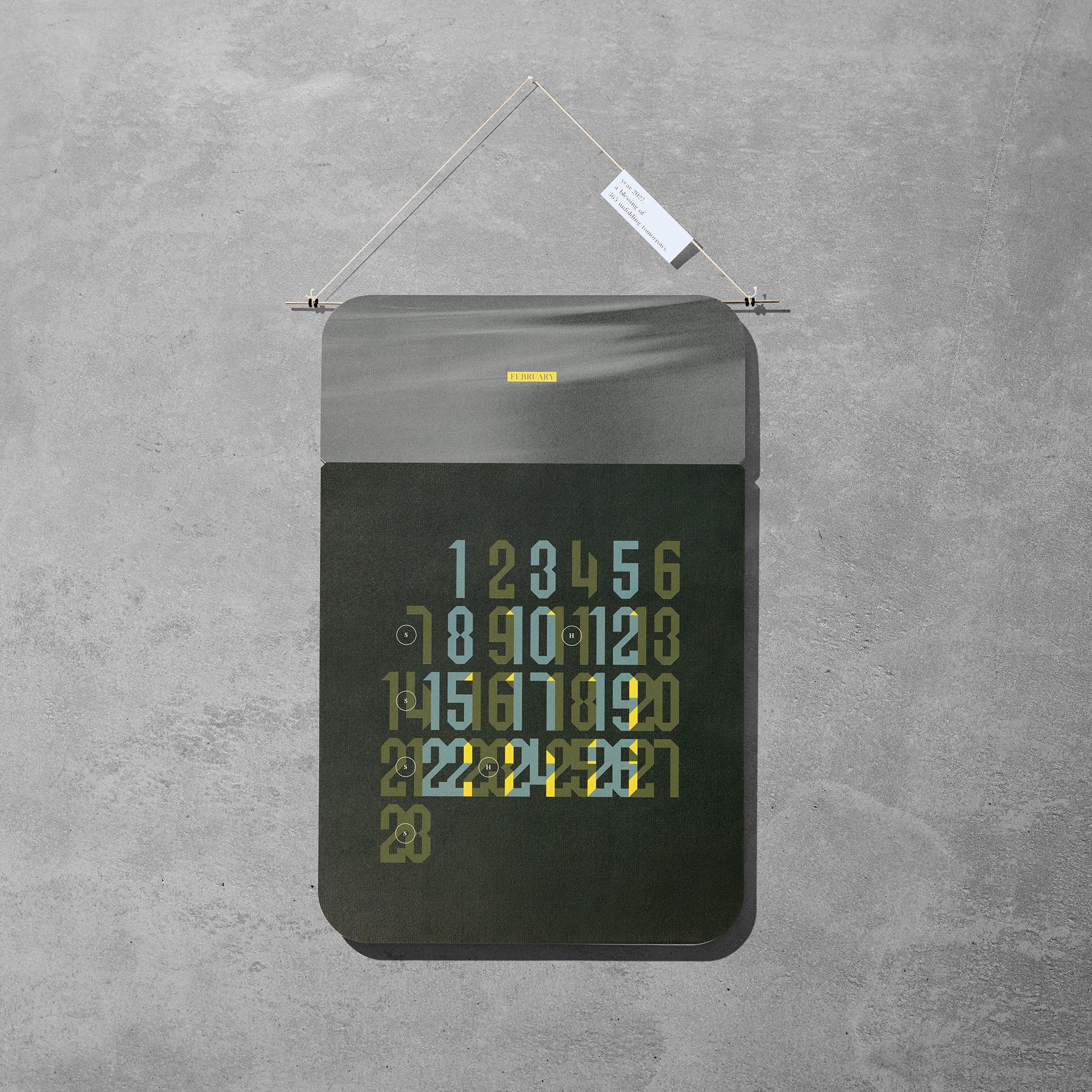 2027 Calendar TOMORROWS