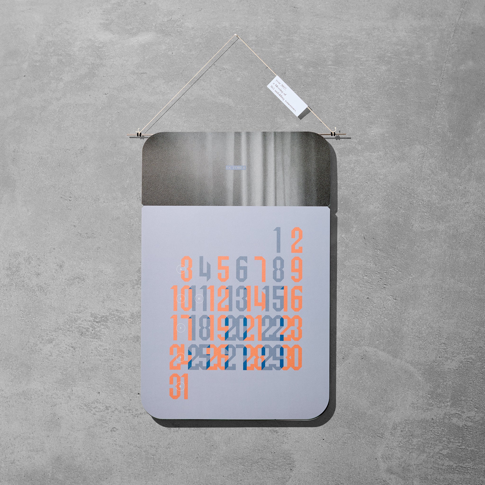 2027 Calendar TOMORROWS