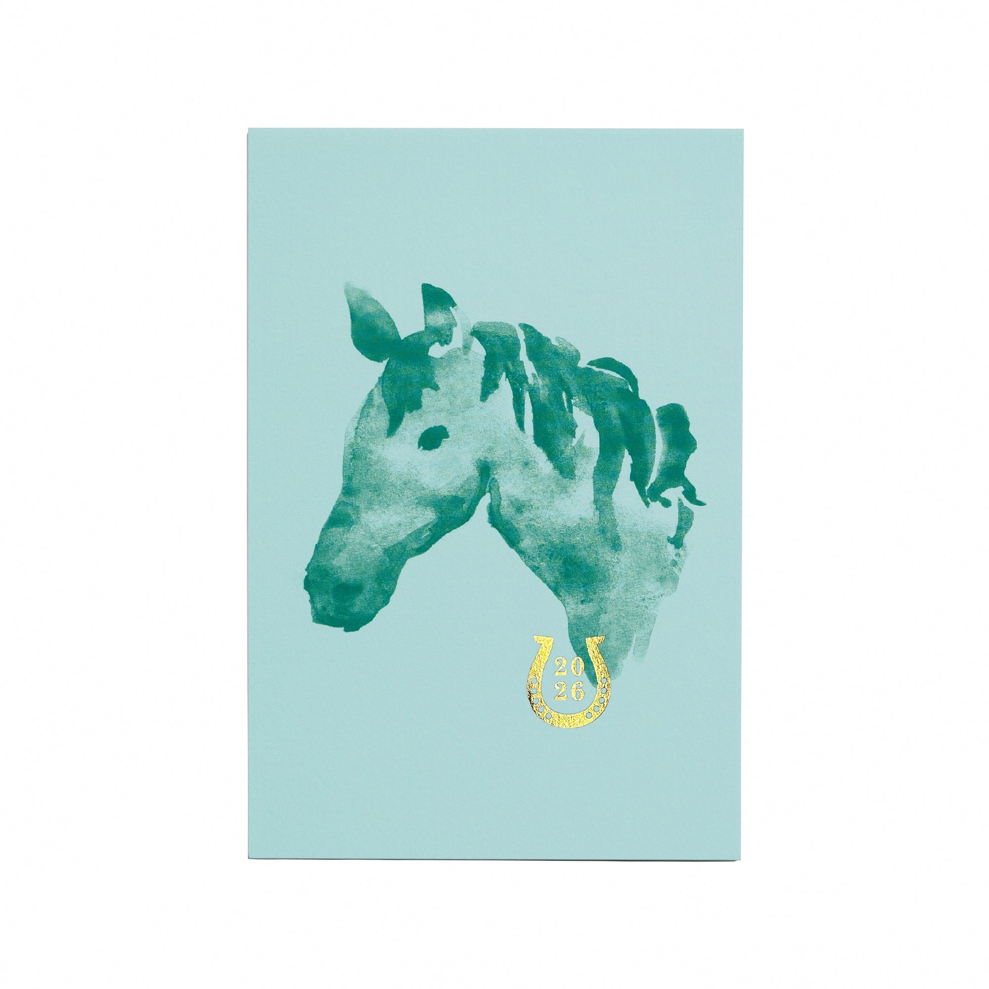 2026私製年賀状 ホースシュー グリーン | D-BROS