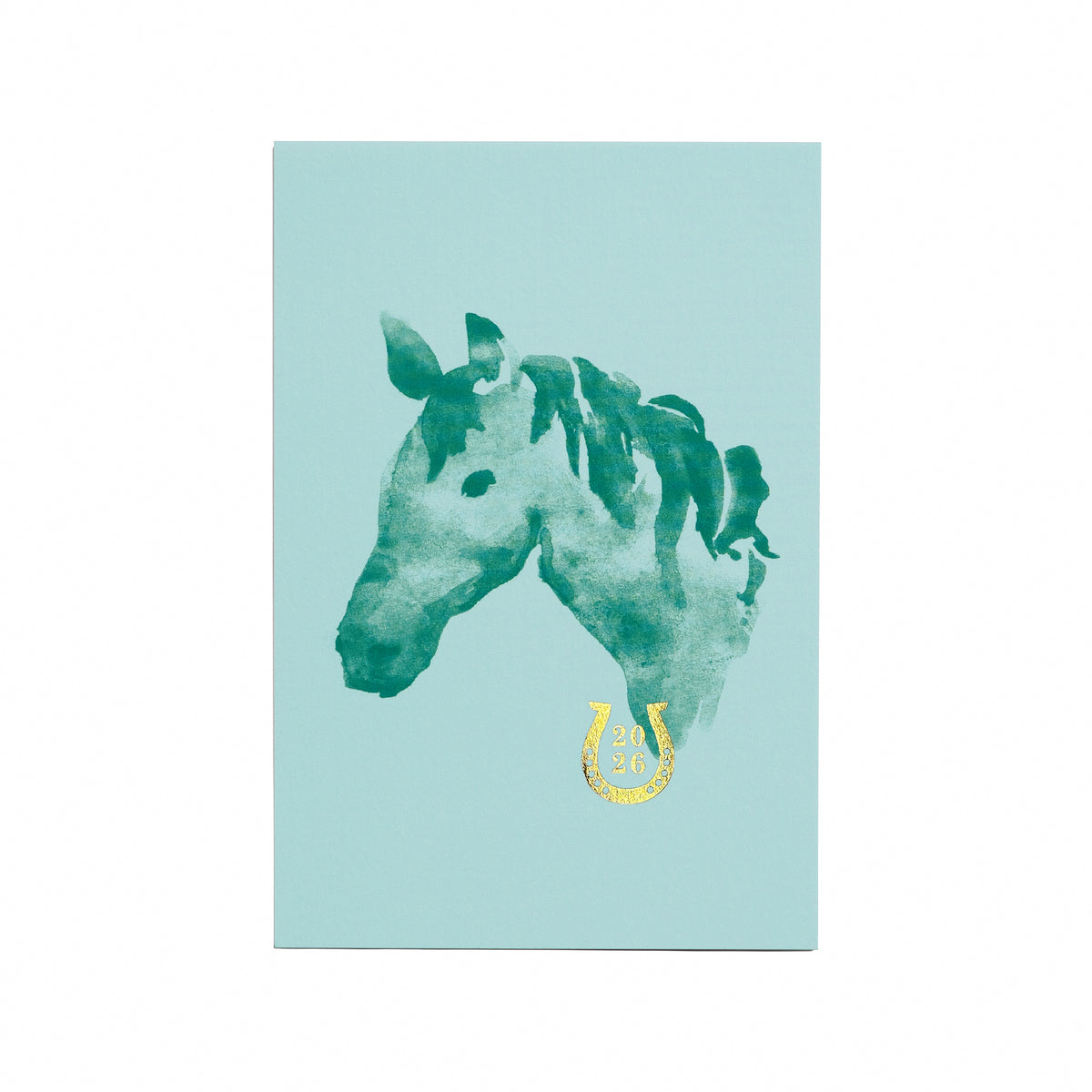 2026私製年賀状 ホースシュー グリーン | D-BROS