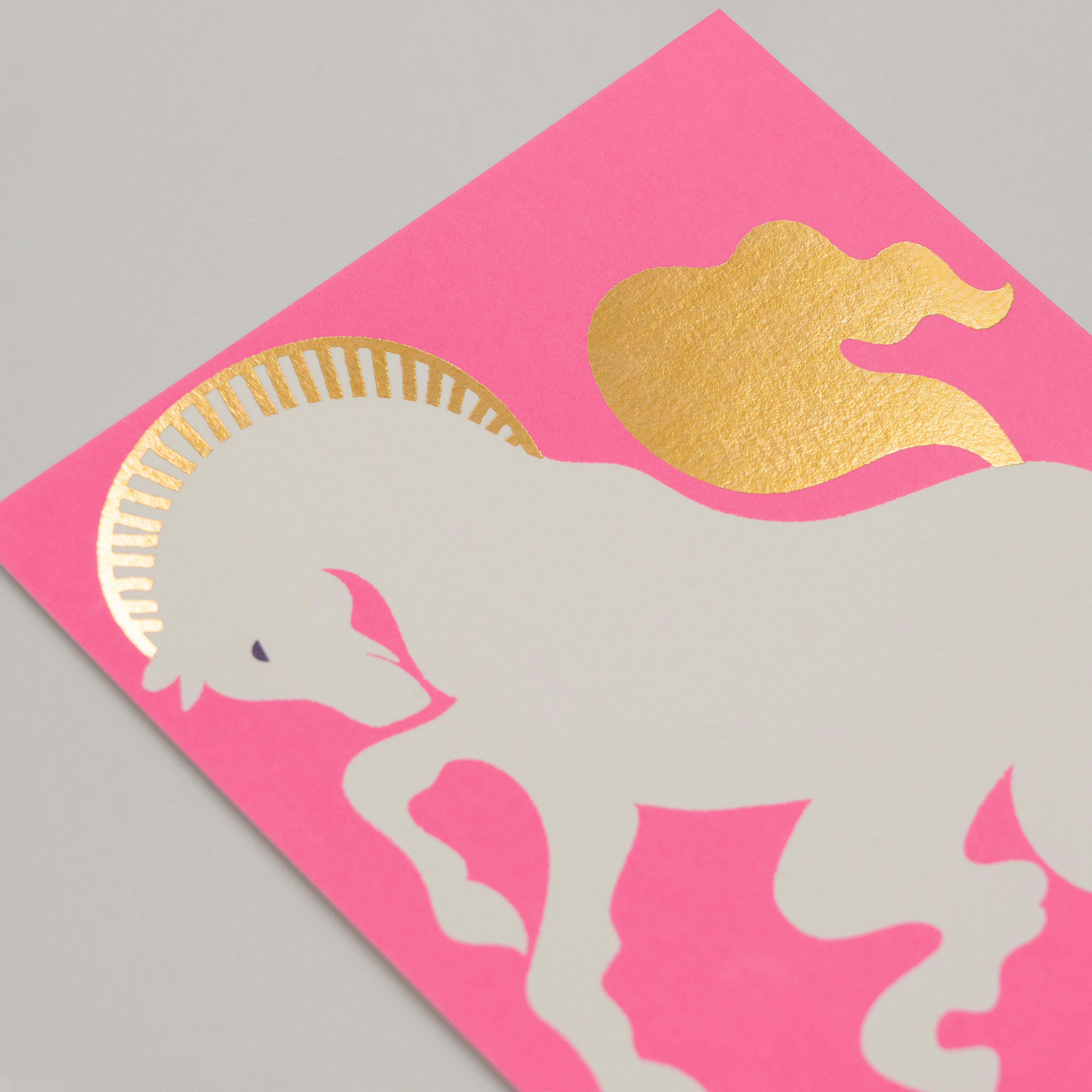 2026私製年賀状 白馬ピンク | D-BROS