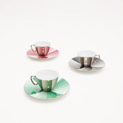 Load image into Gallery viewer, Mirror Cup &amp; Saucer &quot;From dawn till dusk&quot; C