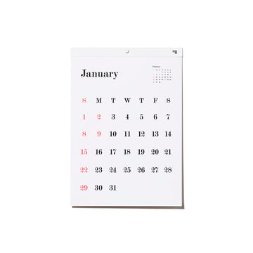 2023 Typeface Calendar 「MODERN 20」壁掛け