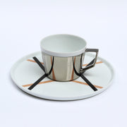 Load image into Gallery viewer, Mirror cup &amp; saucer &quot;ZIG ZAG&quot; A