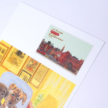 Postcard Multipurpose "Swedish dog"