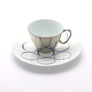 Load image into Gallery viewer, Mirror Cup &amp; Saucer &quot;Rivulets of the heart Water Ripples&quot; A