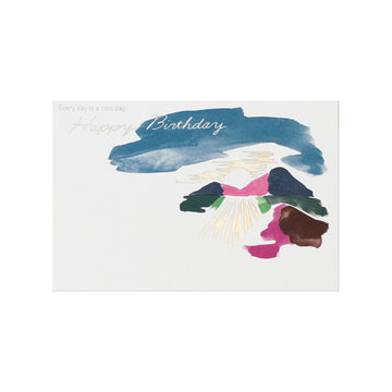 ポストカード Happy  Birthday「朝の景色」