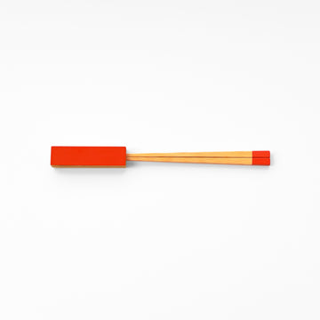 23 cm vermilion with chopsticks and case