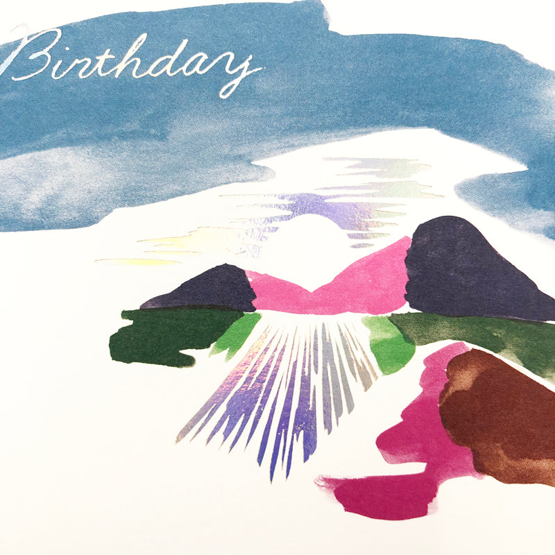 ポストカード Happy  Birthday「朝の景色」